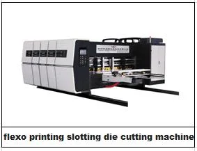 5 สีสูญญากาศถ่ายโอนกล่องเฟล็กโซกราฟีการพิมพ์ Slotting Machine 1