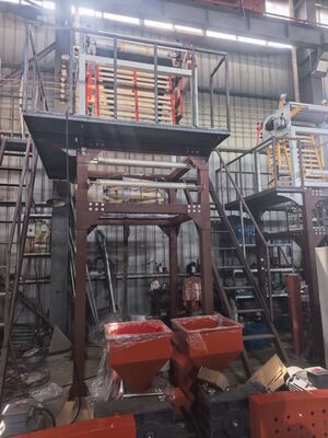 ระบบควบคุมจอสัมผัส PLC อุปกรณ์ extruder ผนังโพลีเอธิลีนด้วยหัว 80-180 มม