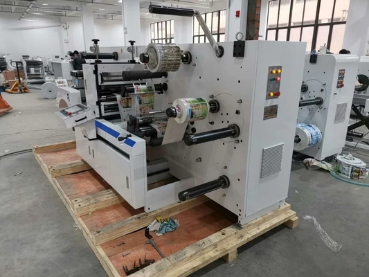 320 Iml เครื่องตัดสติกเกอร์เป็นระยะ ๆ กระดาษกึ่งโรตารี่กาวม้วน Slitting Sheet