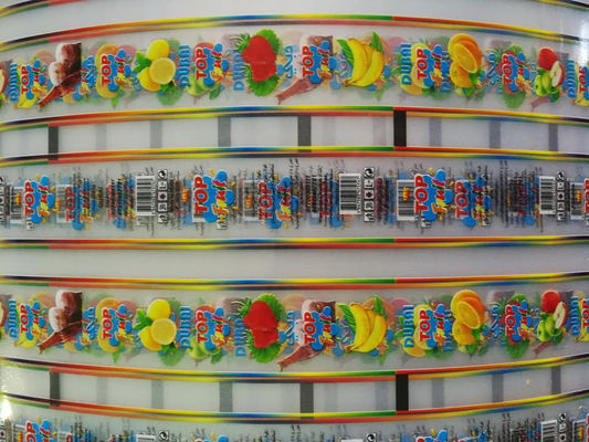 มินิ CI เครื่องพิมพ์ฉลากเฟล็กโซ 15kw 6 สีกลองกลาง