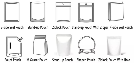 Popcorn Pouch เครื่องบรรจุถุงกระดาษปิดผนึก 2000 กก. โรตารี่ไมโครเวฟไนโตรเจนบรรจุ