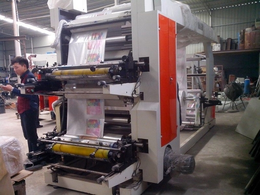 Multicolor Narrow Web Roll To Roll เครื่องพิมพ์เฟล็กโซสำหรับฟิล์มกระดาษ