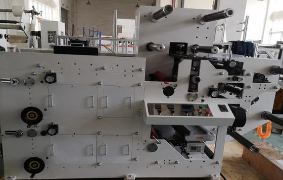 Haijing เครื่องพิมพ์ฉลากสติกเกอร์เฟล็กโซ 1 สีม้วนกระดาษ 50HZ