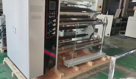HJ-C2000-III Slitting Rewinder พร้อมส่วนประกอบ PLC สำหรับเส้นผ่านศูนย์กลาง 600 มม. และความเร็ว 450 ม./นาที