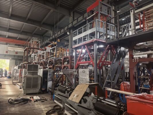 ระบบควบคุมจอสัมผัส PLC อุปกรณ์ extruder ผนังโพลีเอธิลีนด้วยหัว 80-180 มม