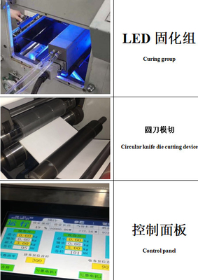 เครื่องพิมพ์เฟล็กโซสำหรับฉลาก &amp; กระดาษม้วนพลาสติก: HJ 6-520 UV พร้อม 1/6 ราคาโรงงาน #50-520 มม. ความกว้างการพิมพ์