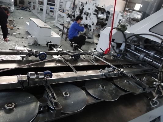 เครื่องทำถุงกระดาษก้นสี่เหลี่ยม 250 ชิ้น/นาที 295-640mm