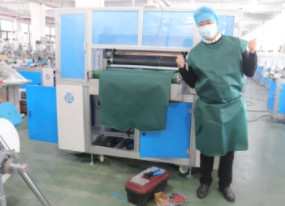 เครื่องทำชุดผ่าตัดอัตโนมัติ PE CPE 40-160 ชิ้น/นาที