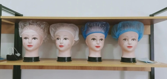 180-210 ชิ้น / นาที Bouffant เครื่องทำหมวกทิ้ง 380V 220V