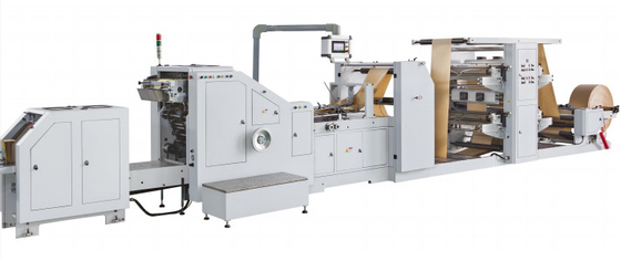 HJ-200+LST-4700/4700R Roll Feeding Flexo Printing Square Bottom Paper Bag Making Machine#200pcs/Min Paper Carry Bag เครื่องผลิตถุงกระดาษ