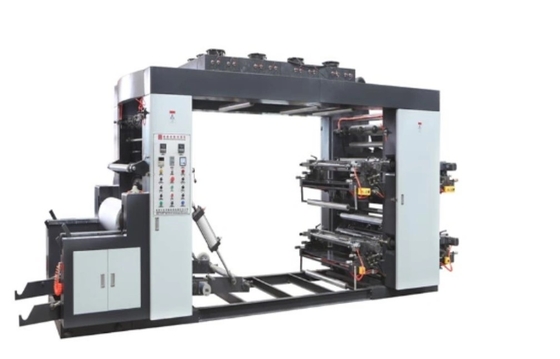 เครื่องพิมพ์เฟล็กโซ 4 สีความเร็วสูงสำหรับถุงกระดาษ#Roll To Roll Paper Flexo Printing Machine 60m/Min 4 Colours