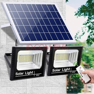 ไฟ LED พลังงานแสงอาทิตย์กลางแจ้ง 200W 150W 300W ไฟน้ำท่วมพลังงานแสงอาทิตย์