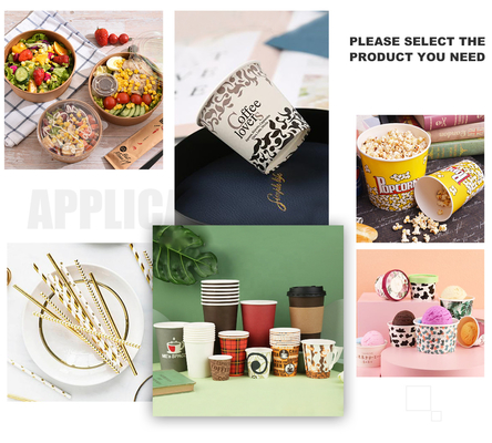 เครื่องขึ้นรูปชามกระดาษคราฟท์ 150 มม. 90 ชิ้น / นาทีเคลือบ PE สองชั้น